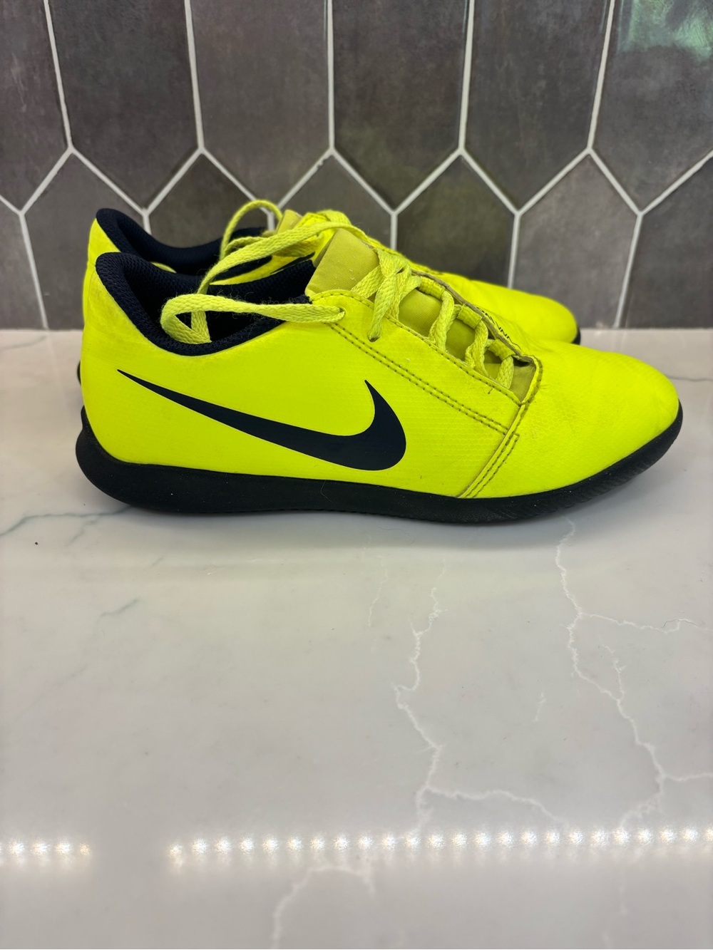 Nike Kids' Neon Yellow Indoor Soccer Shoe